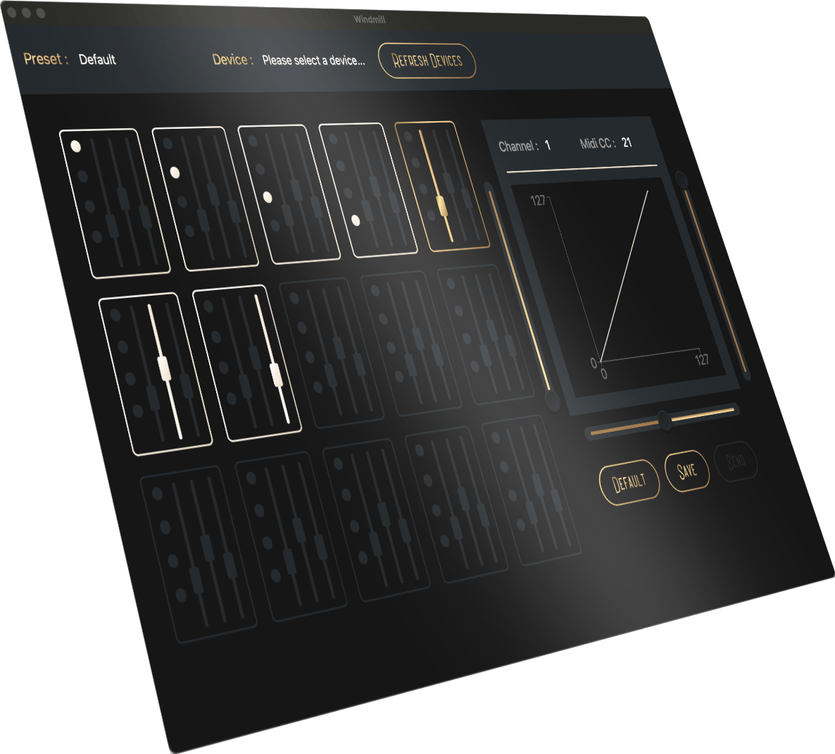 Windmill Preview : a software to customize midi mapping and craft presets
