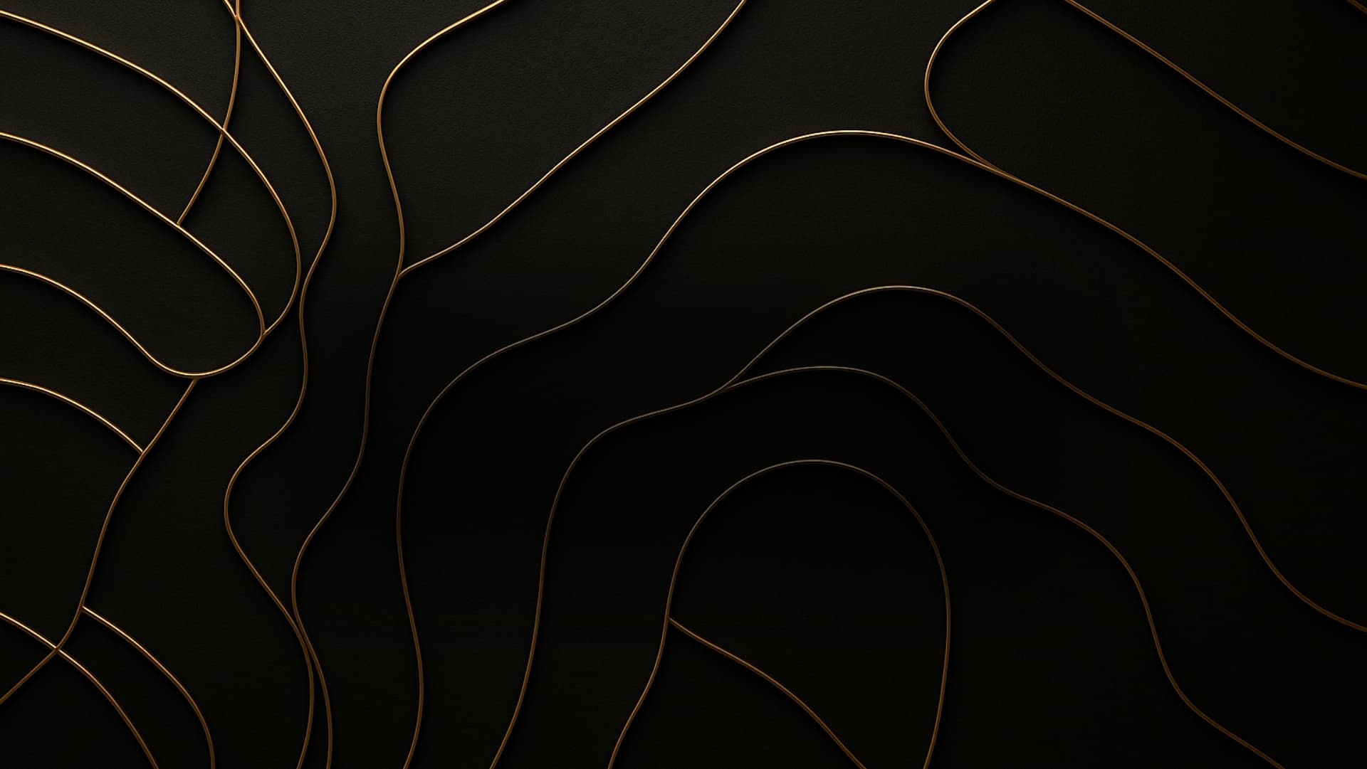 Abstract background, displaying elegant gold curves
